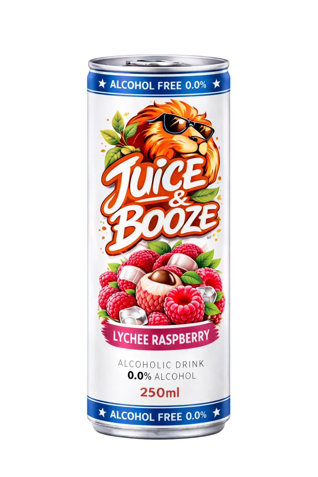 Juice&Booze™ Lychee Raspberry Fruit Drink 0,0%