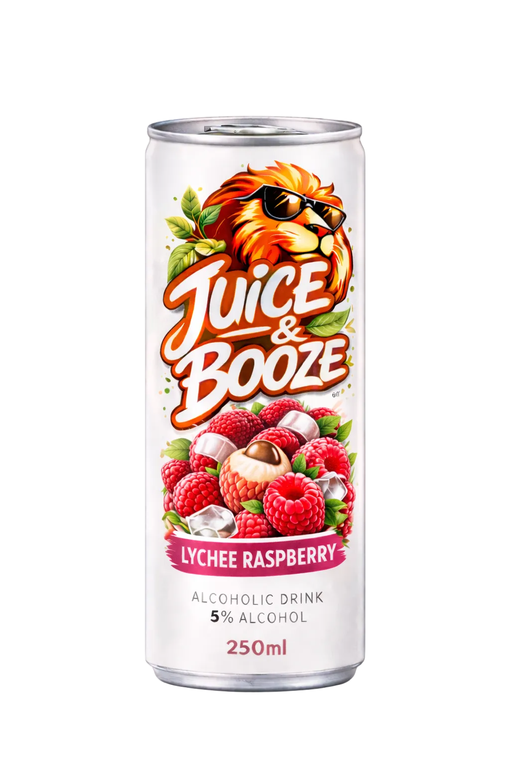 Juice&Booze™ Lychee Raspberry Fruit Drink
